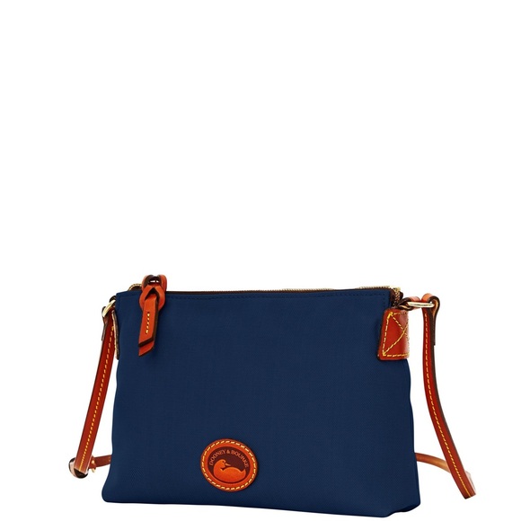 Dooney & Burke Navy Nylon Crossbody Pouchette - Picture 2 of 7